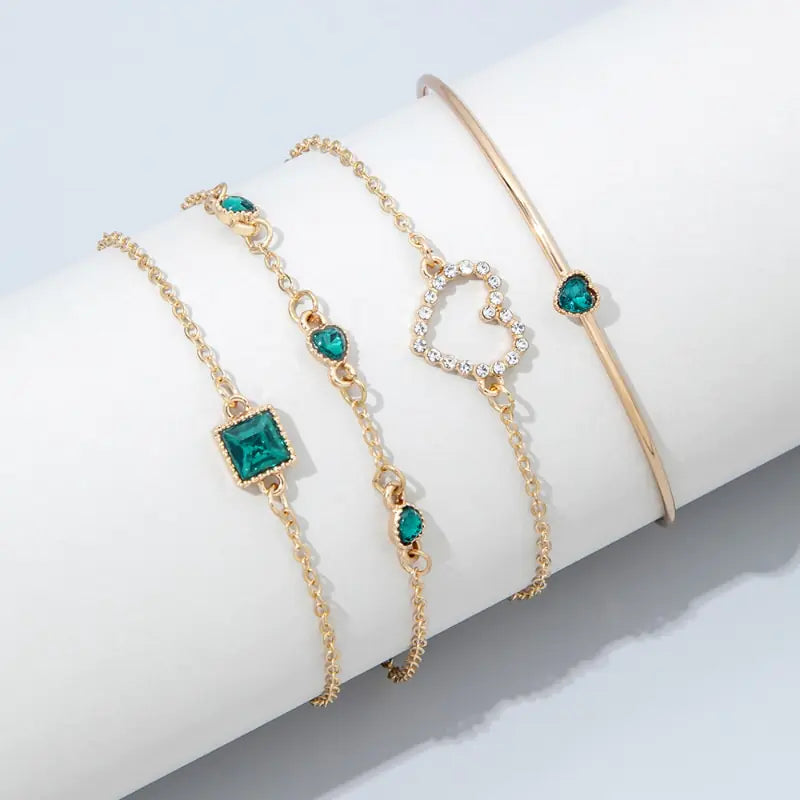 Inlaid Bracelet Jewelry Set