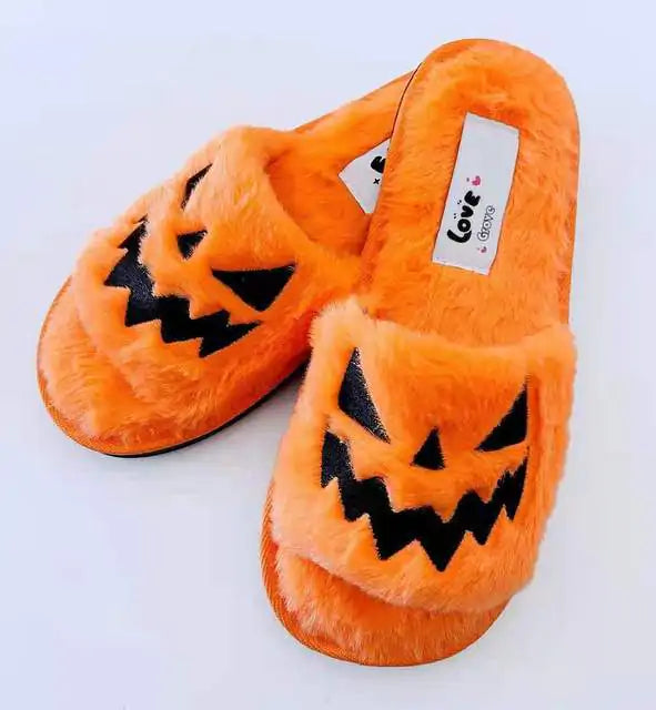 Halloween Pumpkin Slippers